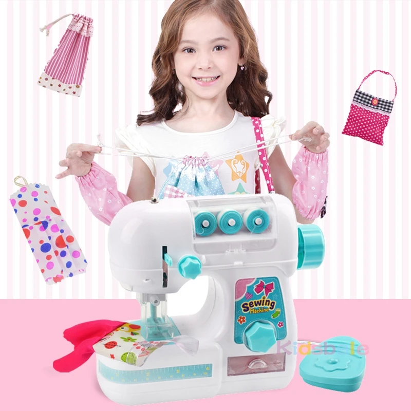 Børn Simulering Symaskine Toy Mini Møbler Toy Pædagogisk Læring, Design, Tøj, Legetøj Kreative Gaver Til Pige Børn