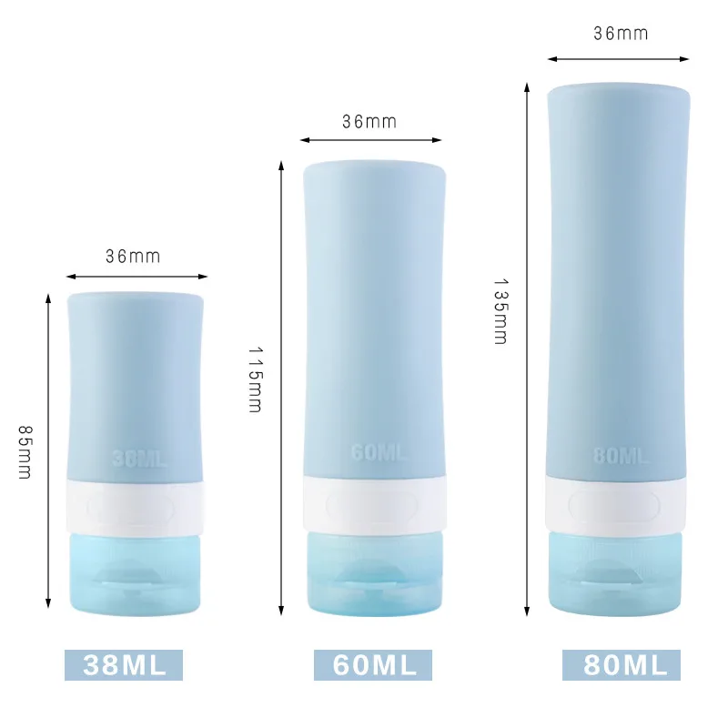 Kosmetiske Separat Flaske Rejse Silikone Aftapning Flerfarvet Kosmetisk Creme, Lotion Fylde Flasken Form Squeeze Flaske Container