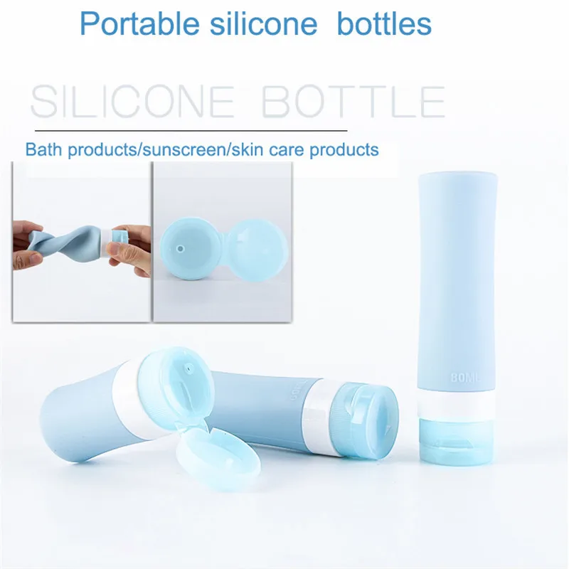 Kosmetiske Separat Flaske Rejse Silikone Aftapning Flerfarvet Kosmetisk Creme, Lotion Fylde Flasken Form Squeeze Flaske Container