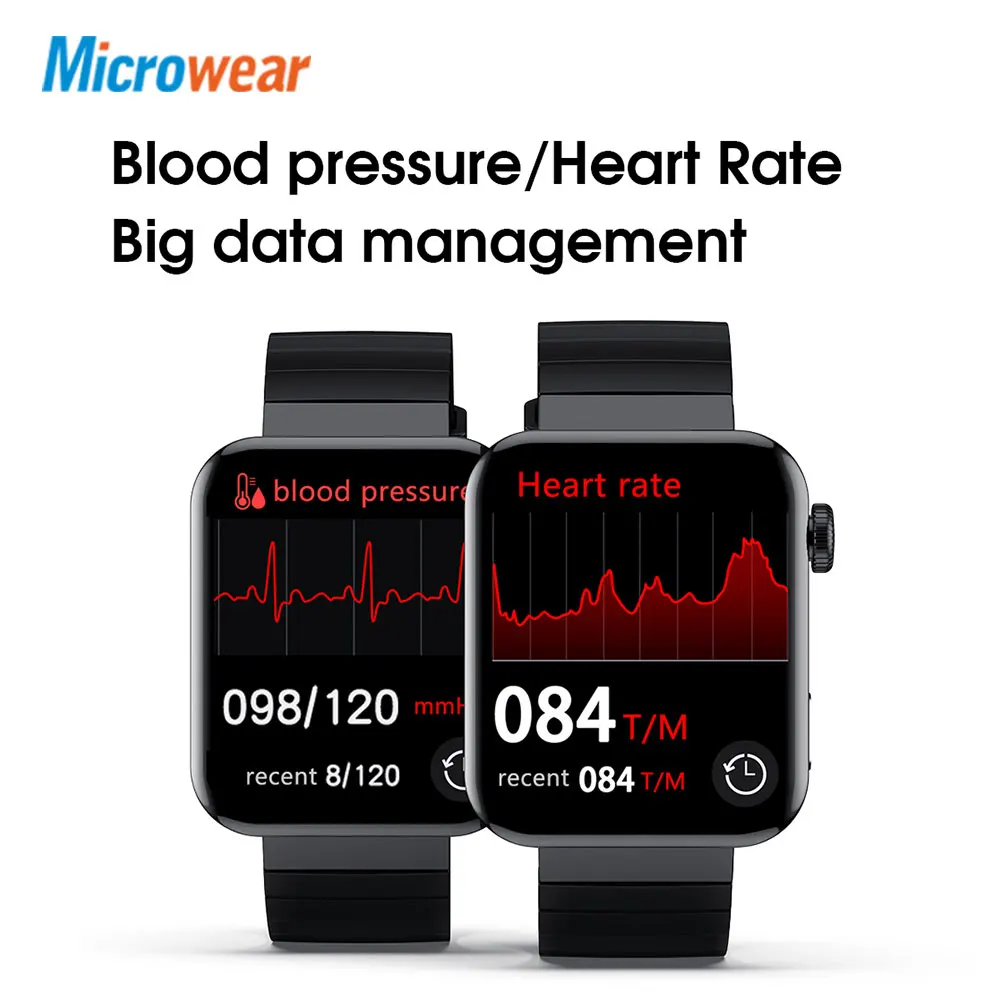 2021 Nye Microwear M1, Smart Ur EKG-Temperatur Sport Spore hjertefrekvens Bluetooth Opkald, Musik IP68 Vandtæt Smartwatch