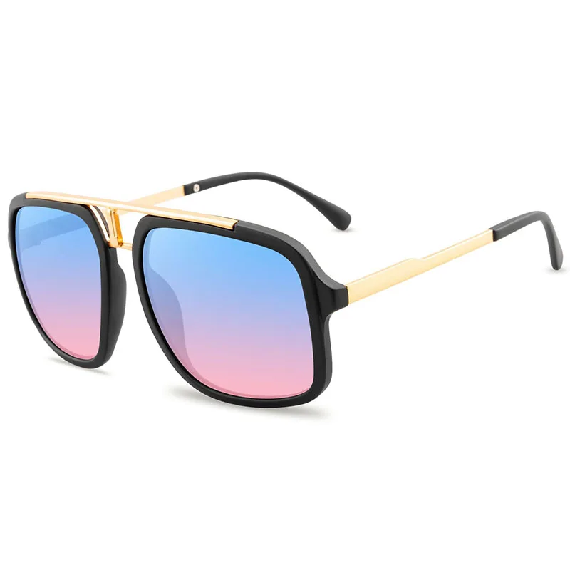 Ny Mode Solbriller Brand Design Vintage Mænd Kvadrat Sol briller Luksus Mandlige Overdimensionerede Nuancer UV400-Brillerne Gafas de Sol
