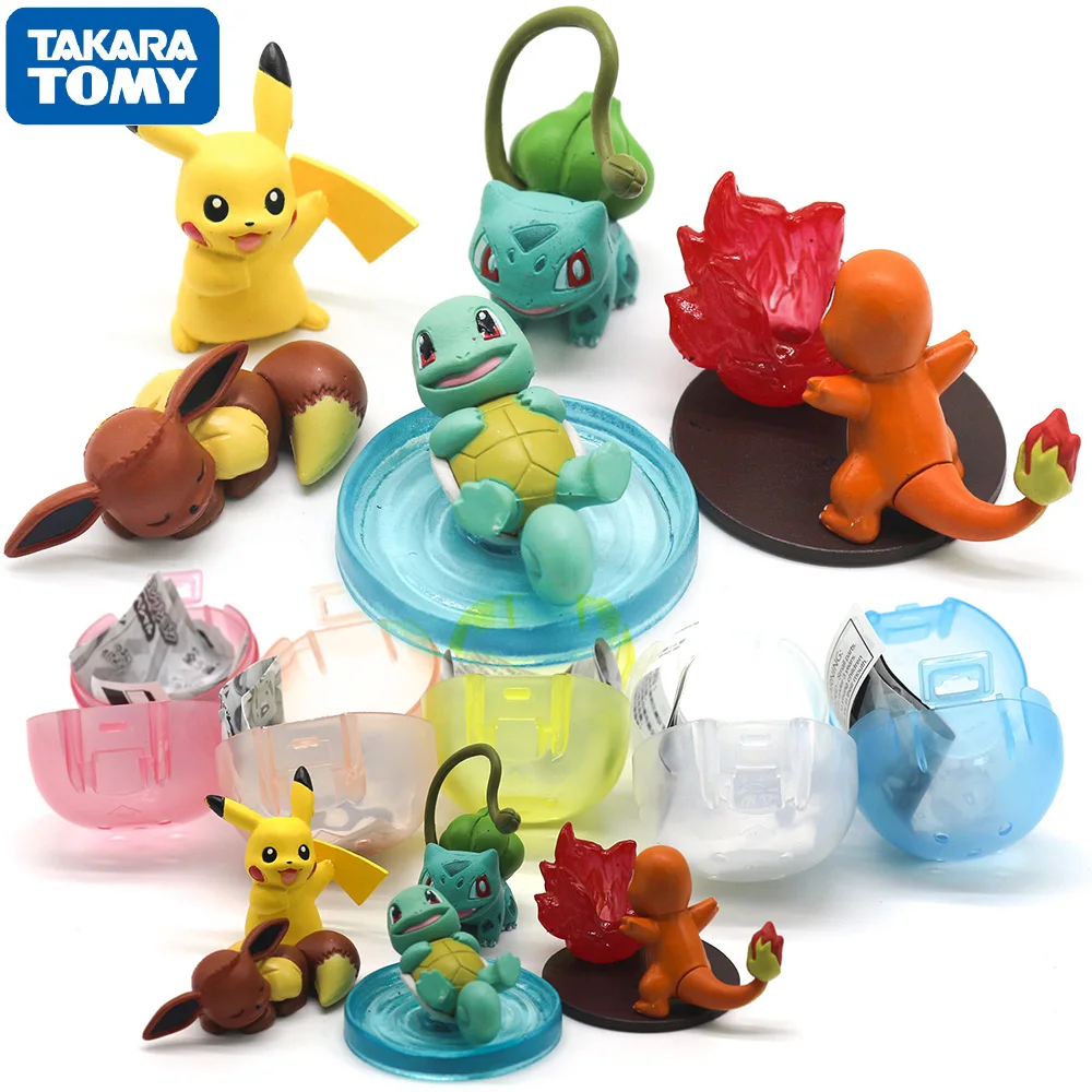 Takara Tomy Pokemon Pocket Monsters Dukke Legetøj Mini Action Figur Børn Gaver 5pcs/sæt