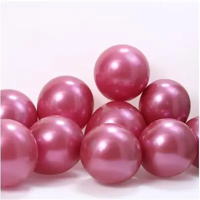 100p 50p10inch 5inch Blank Metal Perle Latex Balloner Chrome-Metallic Farver Oppustelig Air Bolde Globos Fødselsdag Part Indretning