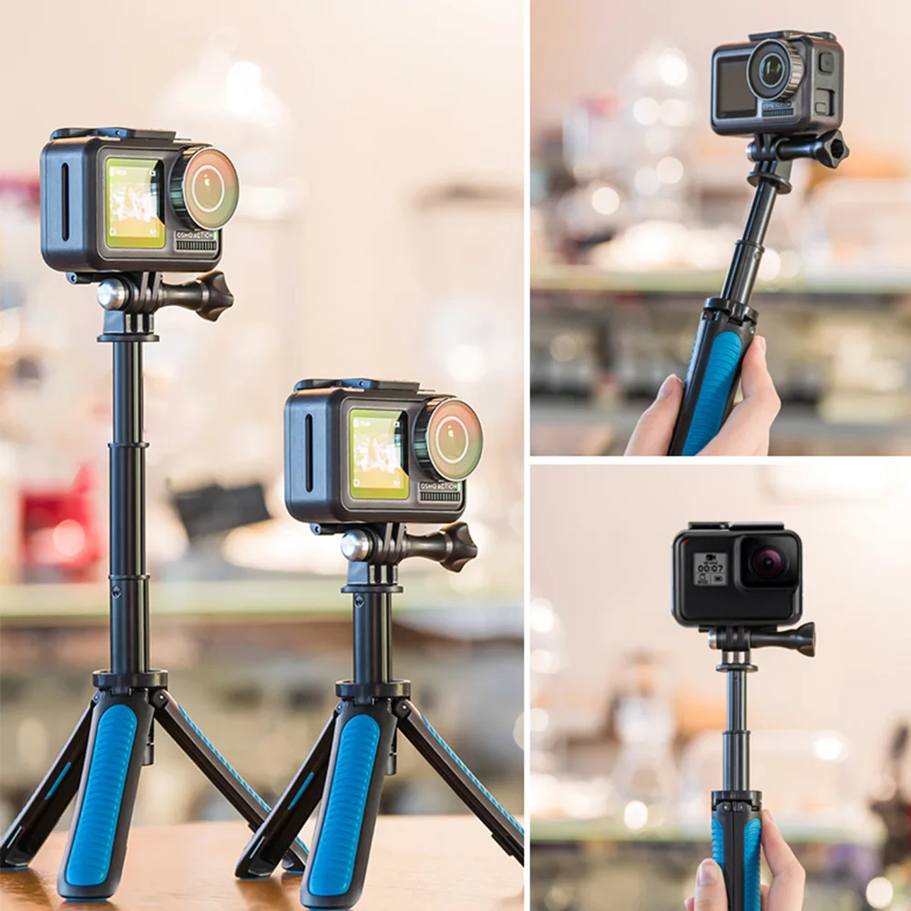 TELESIN Mini Selfie Stick Stativ Rygsæk Strap Mount J-Krog Til GoPro Hero 9 8 For Osmo Handling Xiaoyi SJACAM Kamera Tilbehør