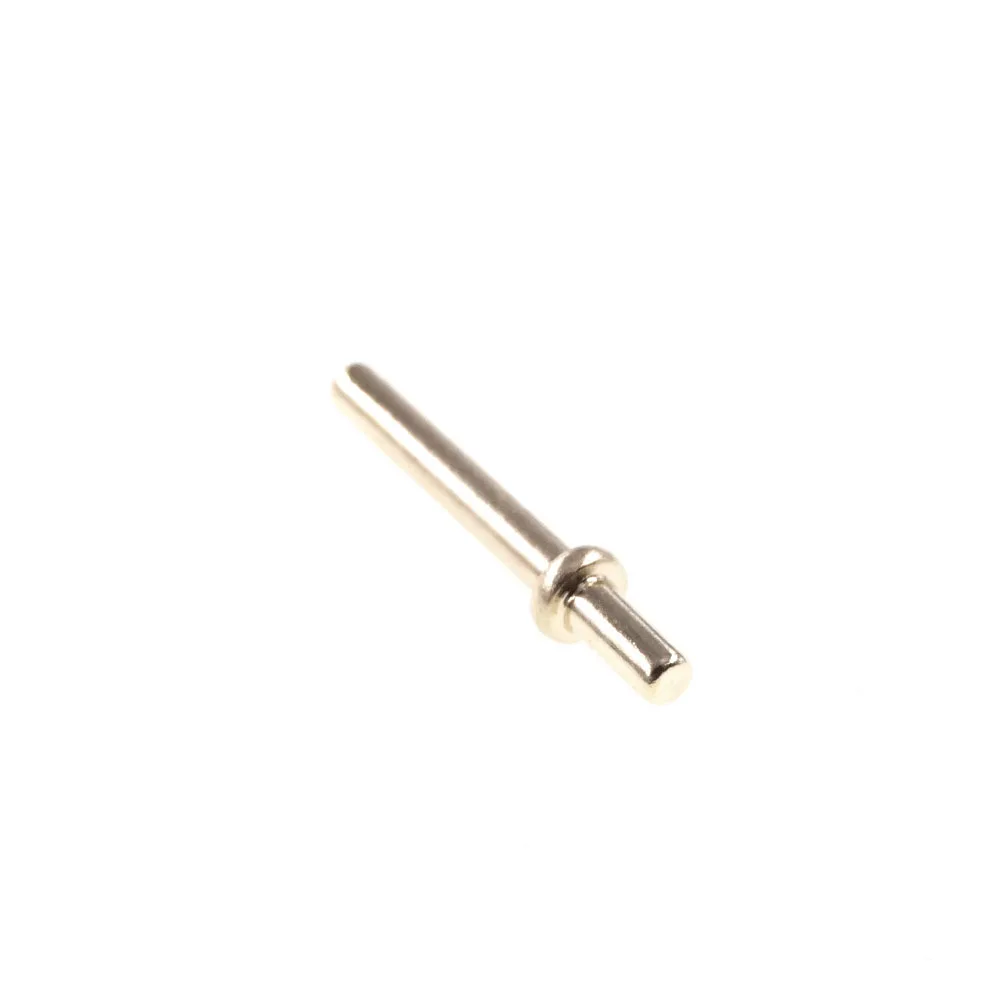 100pcs Mandlige PCB Pin Header Press-Fit Tip 1,0 mm diameter Messing Forgyldt med guld 1u 1,0 mm bias connector 9,5 mm