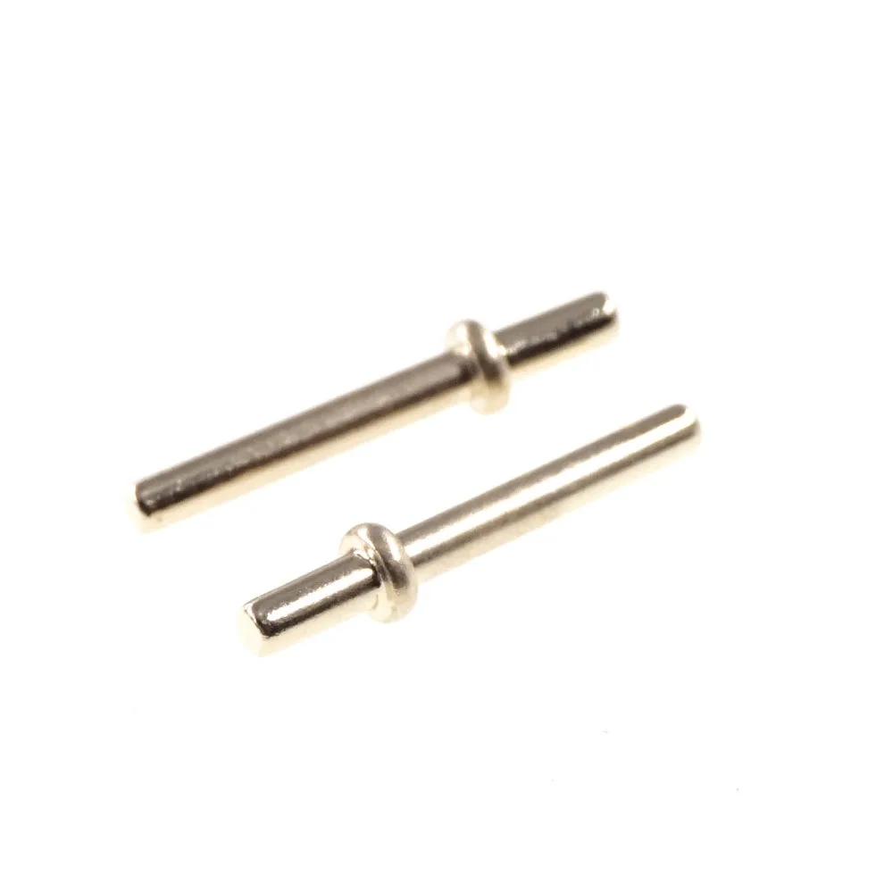 100pcs Mandlige PCB Pin Header Press-Fit Tip 1,0 mm diameter Messing Forgyldt med guld 1u 1,0 mm bias connector 9,5 mm