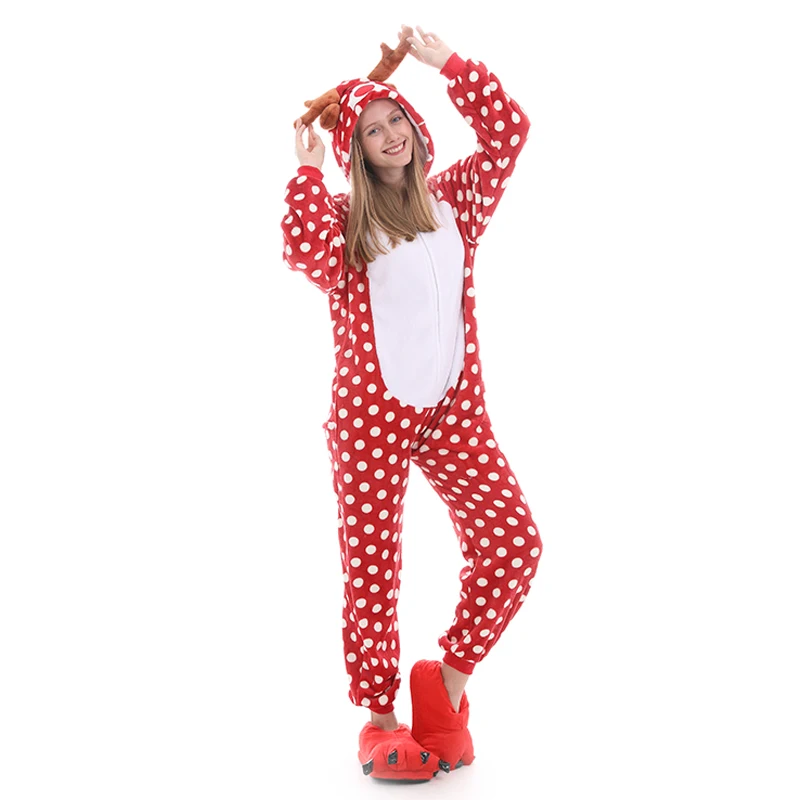 Kvinder, Mænd, pyjamas Sæt Kigurumi Voksen Unicorn pyjamas Dyr Panda sy onsie Cosplay pijama Flannel kvinde Homewear nattøj