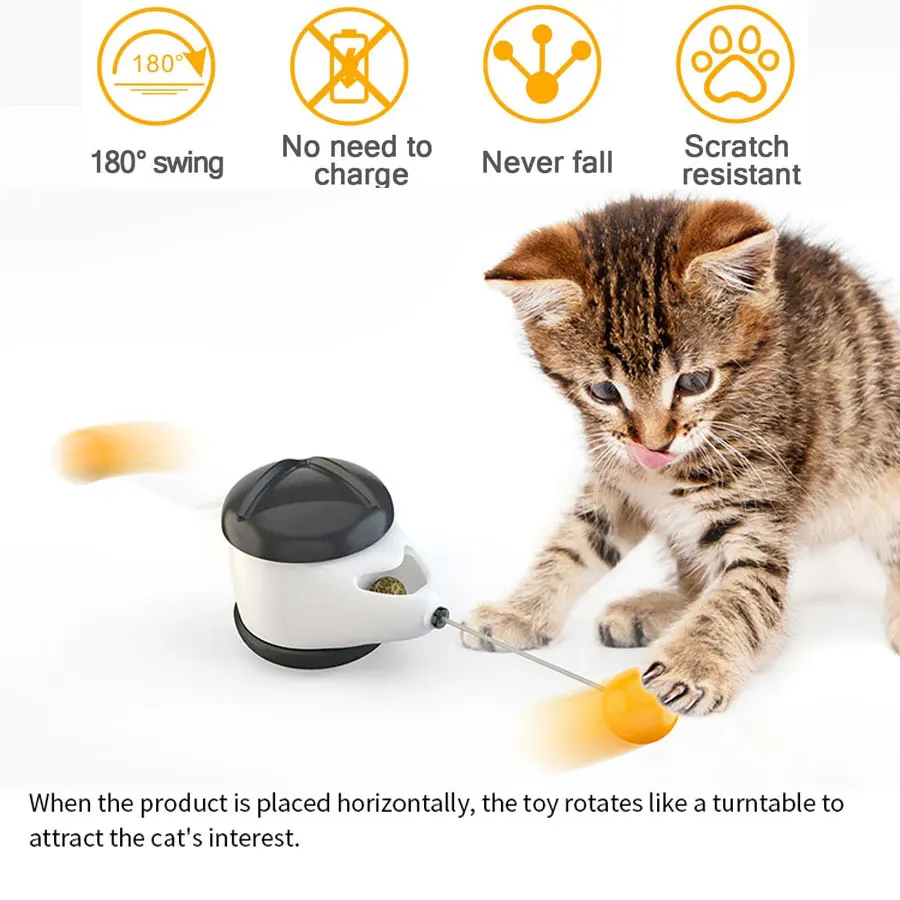Kat Legetøj Automatisk Interaktive Hjul Ikke Skal Oplades Lrregular Roterende Tilstand Sjov Ikke Kedeligt Pet Supplies Smart Cat Toy