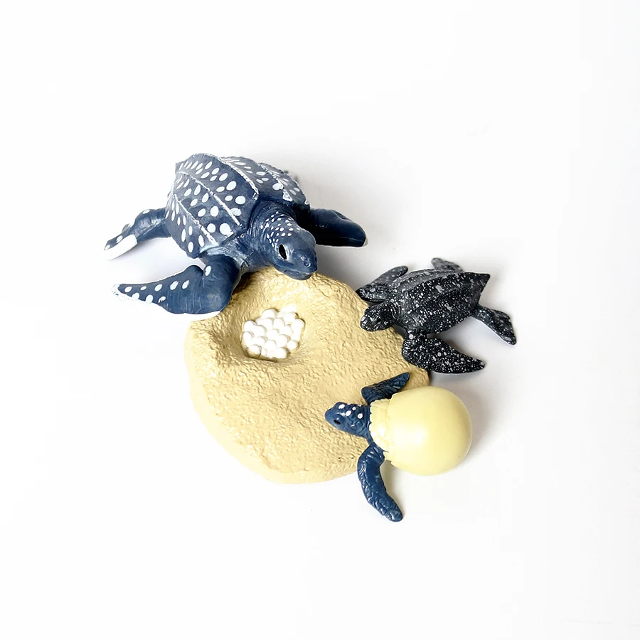 Simulering Dyrs Livscyklus Laks,havskildpadde,Leatherback ,Skildpadde Vækst Cyklus Modeller samling Tal Pædagogisk legetøj