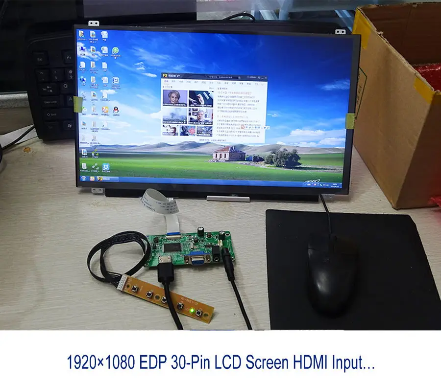 For LP133WF2-SPL1/SPL2/SPL6 controller board driver display LED HDMI KIT DIY LCD-skærmen 30pin VGA EDP LG 1920X1080 13.3