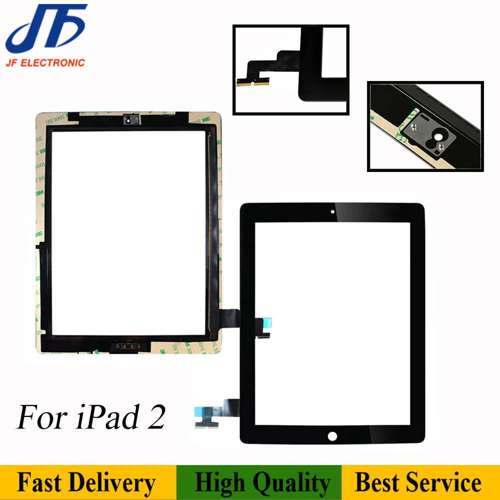 10stk/masse Til ipad air touch-panel display Udskiftning Til iPad 2 / 3 / 4 / 5 front Touch Screen Digitizer foran ydre Glas