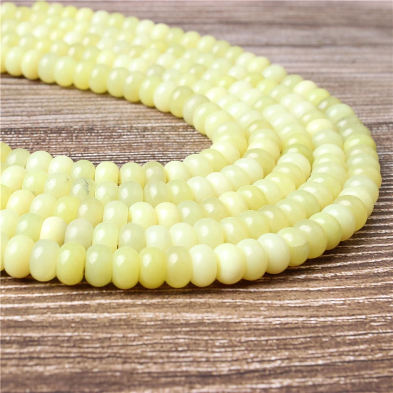 LanliFashion smykker naturlig gemstone interval Golden vandmelon crystal løs beadsDIY armbånd, halskæde og tilbehør Serie