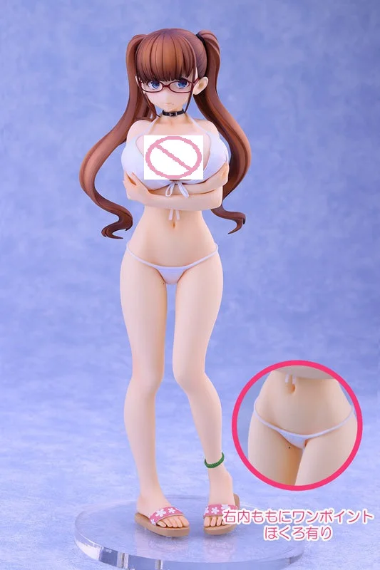 24cm Sexet Japan Anime Handling Figur Skytube Ohmune Hazumi Hvidt Badetøj Bikini Ver Model toy Gave Dekoration Dukke Samling