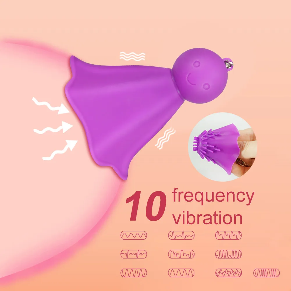 Kvindelige Bdsm Vibrator 10 Tilstande Nipple Sucker Bryst Forstørrelsesapparat Sex Produkt til Voksne Kvinder Klitoris Suge Vakuum Klemmer Pumpe Sex Legetøj