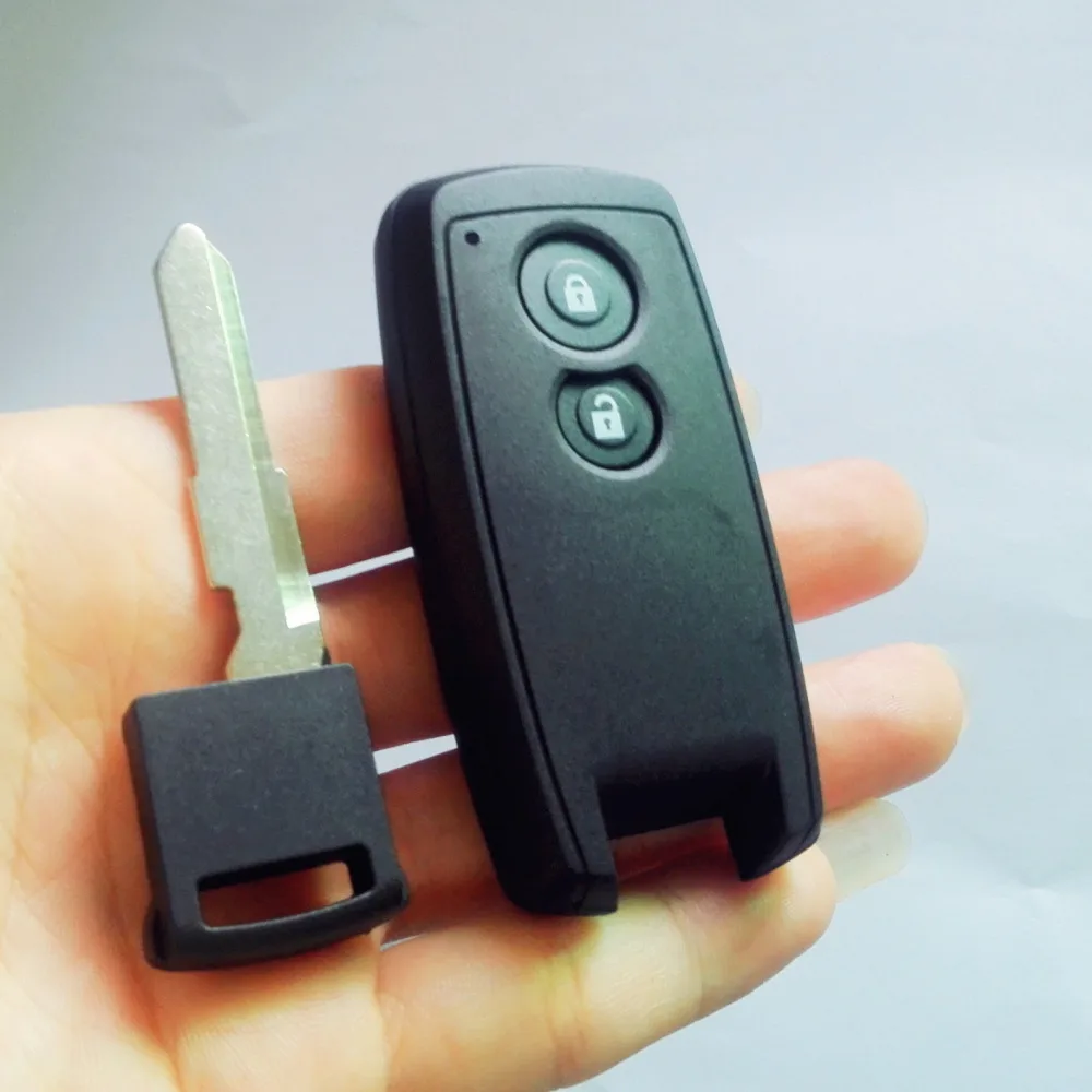 2 Knappen Fjernbetjeningen Shell Fob Smart Key Boliger Dække Keyless Entry for Suzuki SX4 Grand Vitara Swift med Uncut Blade