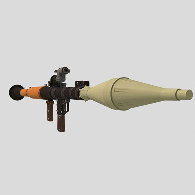 1:1 120cm Raket Drevet Granat DIY 3D Papir Kort Model at Bygge Sæt Konstruktion Børn Pædagogisk Legetøj Militære Model
