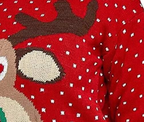Europa-Mode Løs Ugly Jul Sweater Fnug Hjorte Jacquard Dame Trøjer 2019 Nye Efterår Og Vinter Strikket Jumper M90601