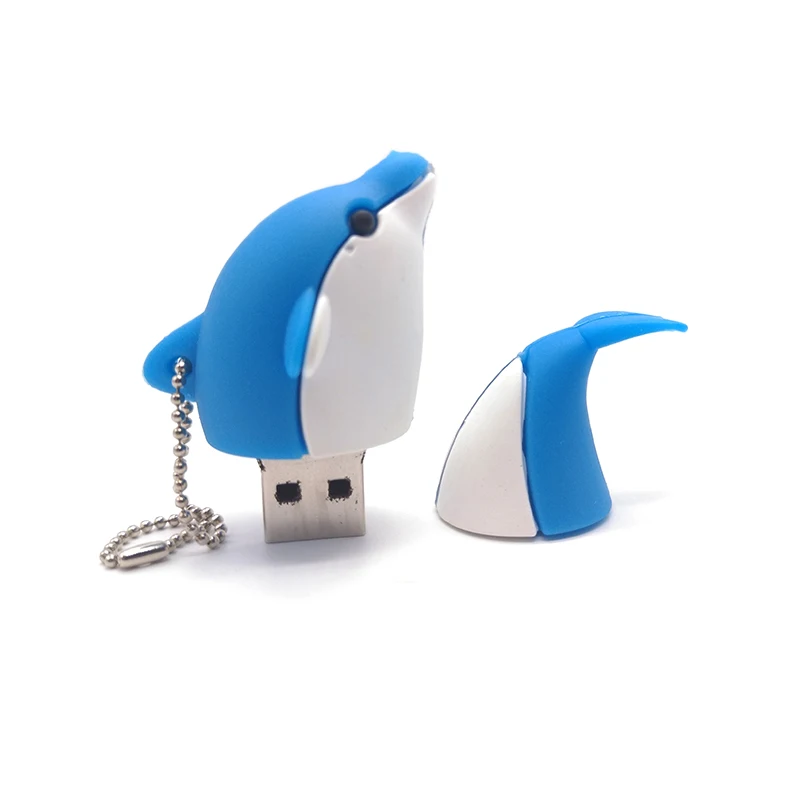 USB-flash-drev tegnefilm dolphin pen-drev reelle kapacitet memory stick kreativ gave pendrive, 4GB, 8GB, 16GB, 32GB, 64GB usb stick