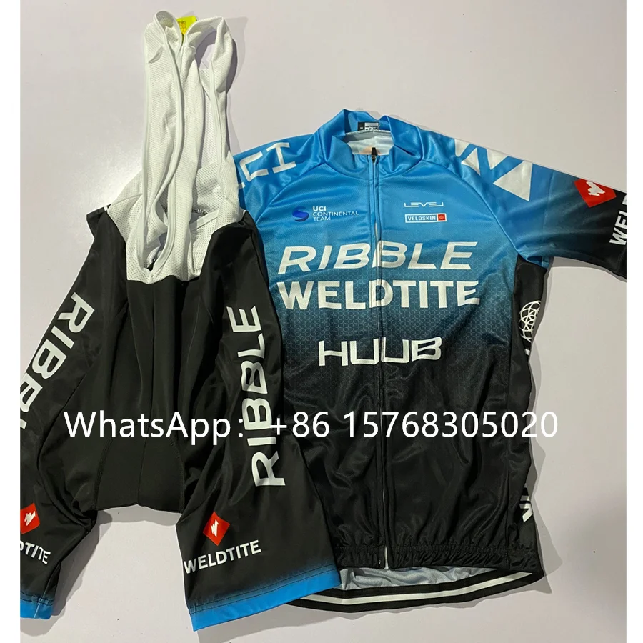 HUUB Trøje, der passer Team Ribble Weldtite mænd summer set bicycle Kort Ærme tøj, bib shorts Mtb Maillot Ropa Ciclismo