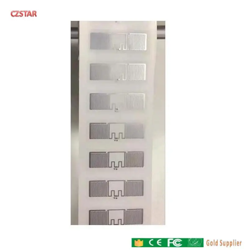 Uhf rfid-tag våd indlæg label RFID-fremstilling lang række iso18000-6c epc gen2 rfid-tag med gratis prøve