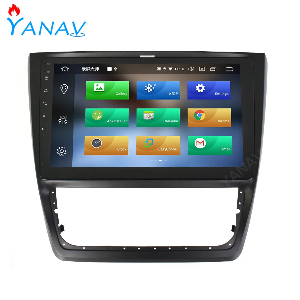2 DIN Android bilradioens lyd stereo receiver TIL Skoda Yeti+ touch screen bil GPS navigation mms-video dvd-afspiller