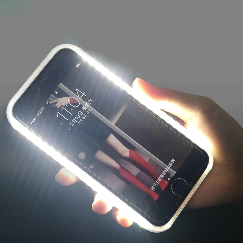 Perfekt Selfie Lys Mobiltelefon Case For iPhone 7 Plus 6s 6 Plus XSMAX XR Telefonen Tilfælde Ultra Slim cover Til iPhone 7 8 6 6S 5 5s X Plus