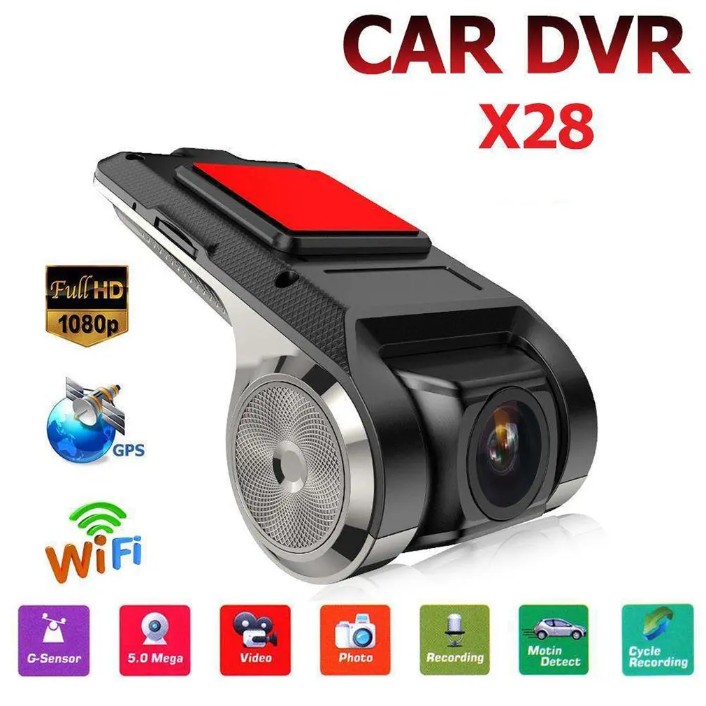 1080P 150 grader Dash Cam Bil DVR Kamera Optager WiFi ADAS G-sensor Video Auto Optager Dash Kamera