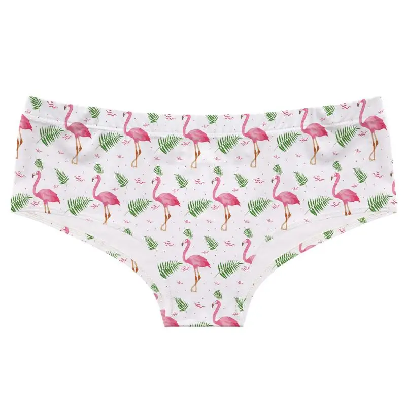 Søde Flamingo Trykt Piger Undertøj Sømløs Og Åndbar Damer Undertøj Lav Talje, Sexede Kvinder Trusser Engros