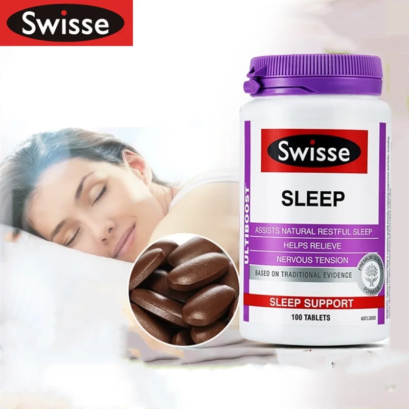 Swisse Sund Dyb Søvn Tabletter For Kvinder 100 Casuples Baldrian Forbedre Søvn Tabletter Lindre Nerver Sovende Støtte