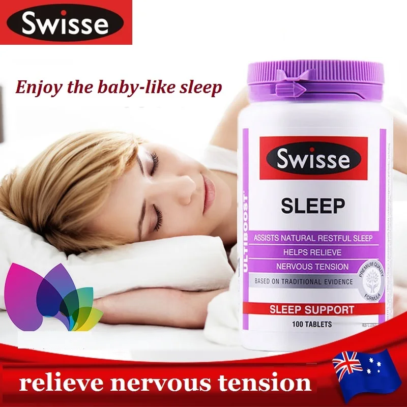 Swisse Sund Dyb Søvn Tabletter For Kvinder 100 Casuples Baldrian Forbedre Søvn Tabletter Lindre Nerver Sovende Støtte