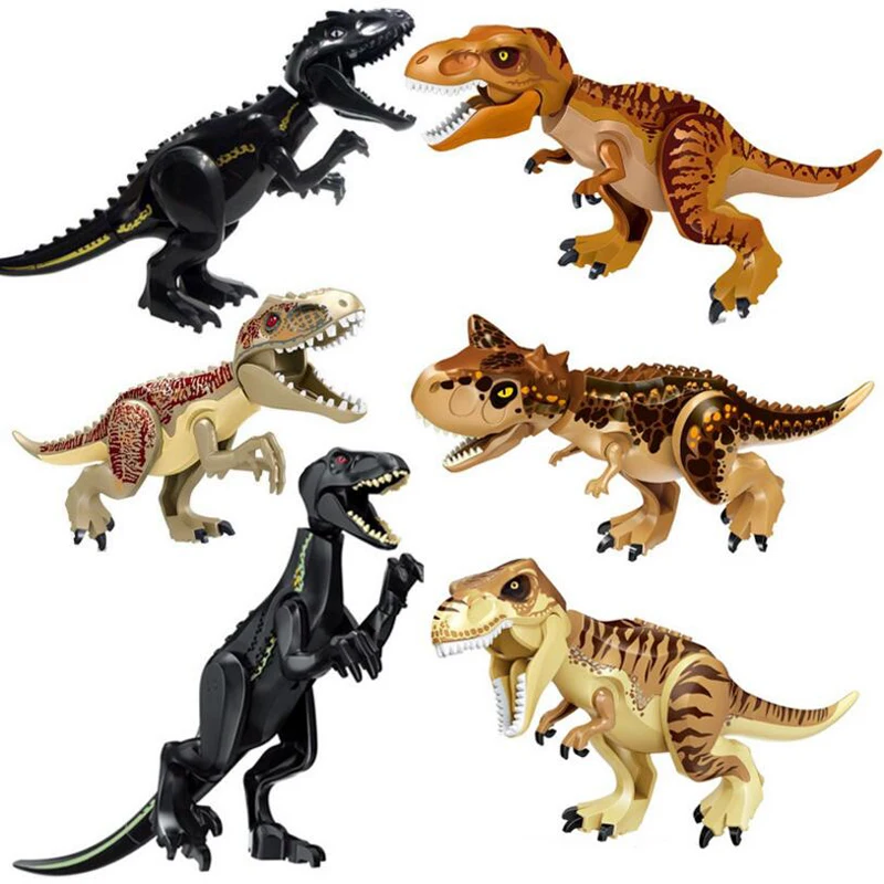 Brutal Raptor Bygning Jurassic Blokke Verden 2 MINI-Dinosaur Tal Mursten Dino Legetøj Til Børn Legoed Dinosaurios Jul