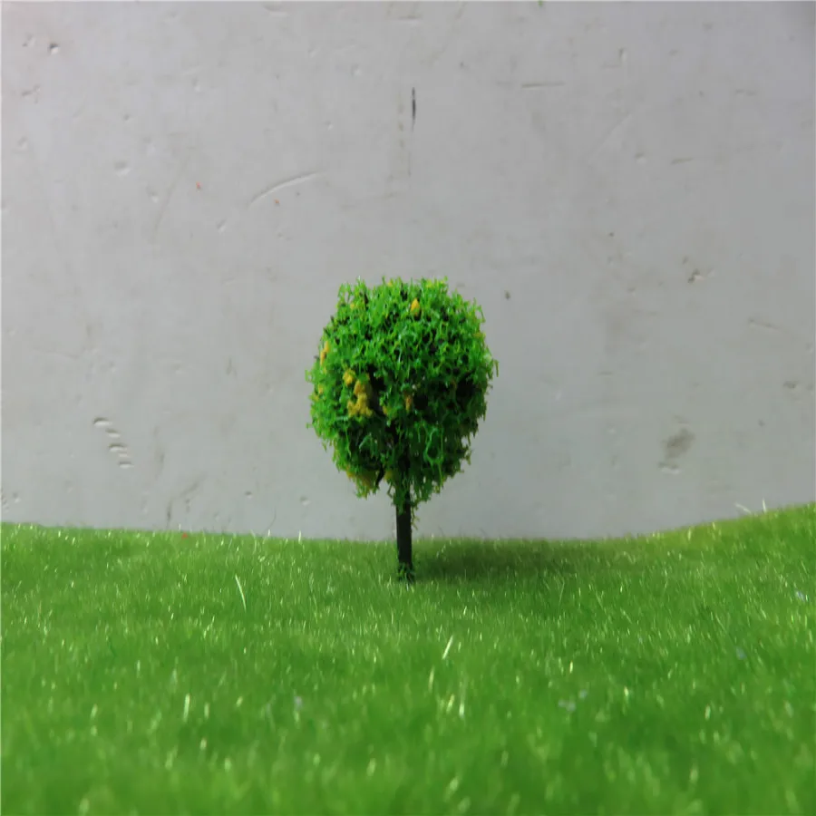 30stk/Masse Kugle-formet Blomst Model Træer, Blandet Træ Model Landskab Træer Tog Layout Have Natur Miniature 1:100-Skala