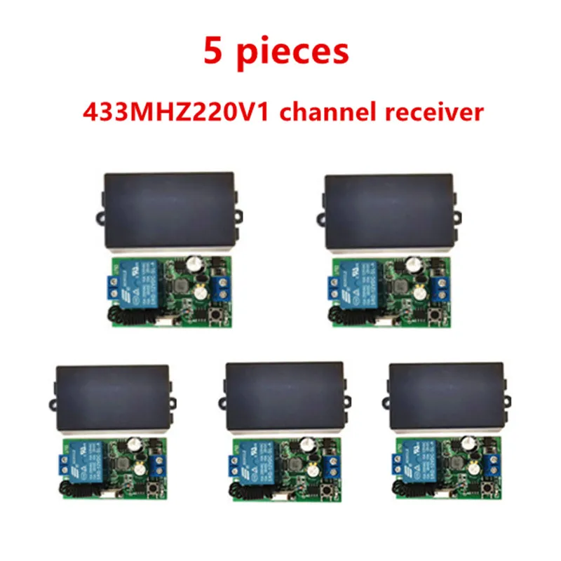 433MHz universal trådløs fjernbetjening switch, AC.85 V, 110 V, 220 V, 1CH relæ-modtager, modul og 433 MHz.EV1527 RF-fjernbetjening