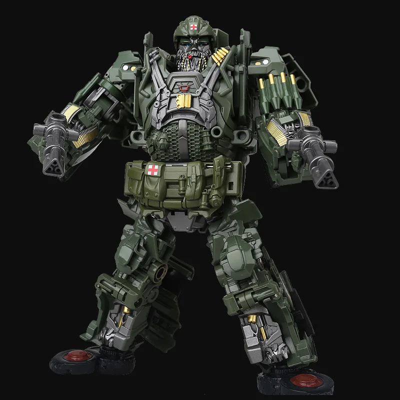 WJ Transformation TF 5 MW003 Army Grøn Hound Oversize Legeret Metal Film Anime Handling Figur Robot Legetøj