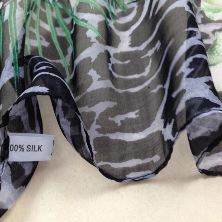 S510 ren silke chiffon tørklæde farve:som billeder,størrelse:65*170 cm kvinder