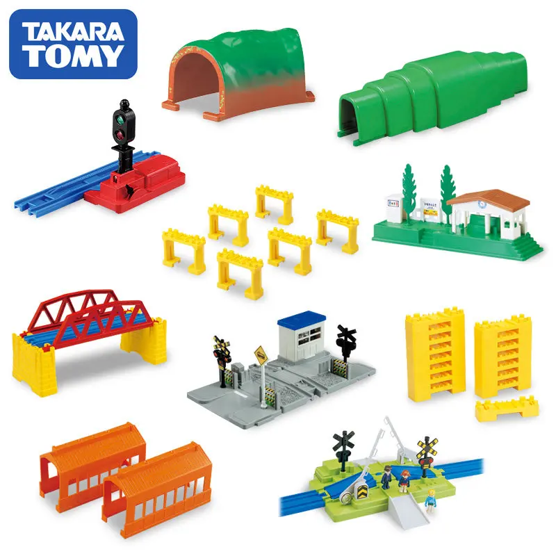 Takara Tomy Plarail Trackmaster Plast Tog Toget Spor Dele, Tilbehør Bro/Tunnel/Station Krydser