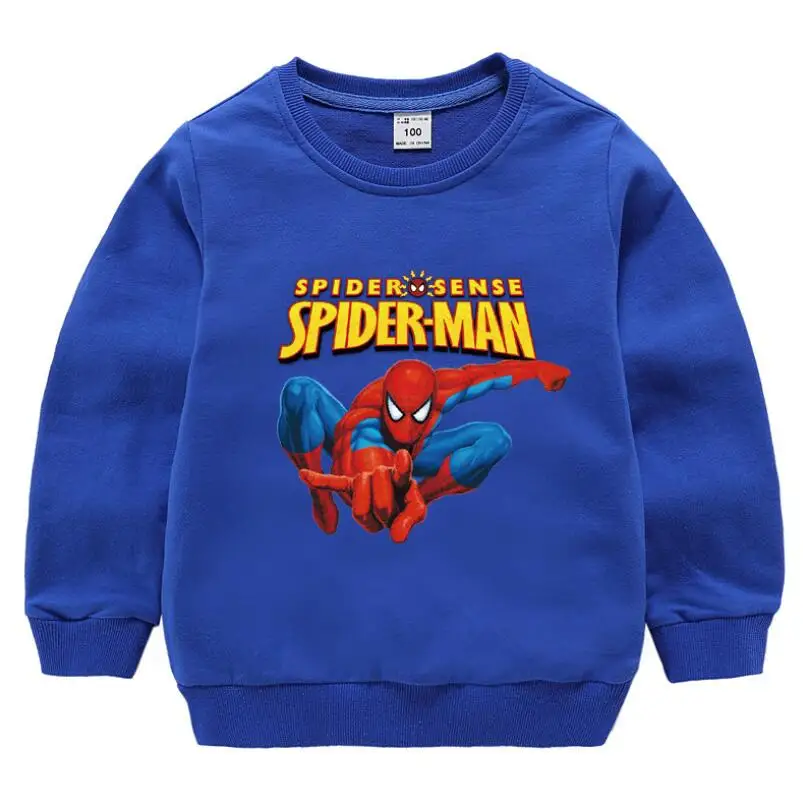 Spiderman kids hættetrøjer børn sweatshirts toddler Baby tøj, Drenge, Pige tøj efteråret Top t-shirt, Barn Sportstøj Pullover
