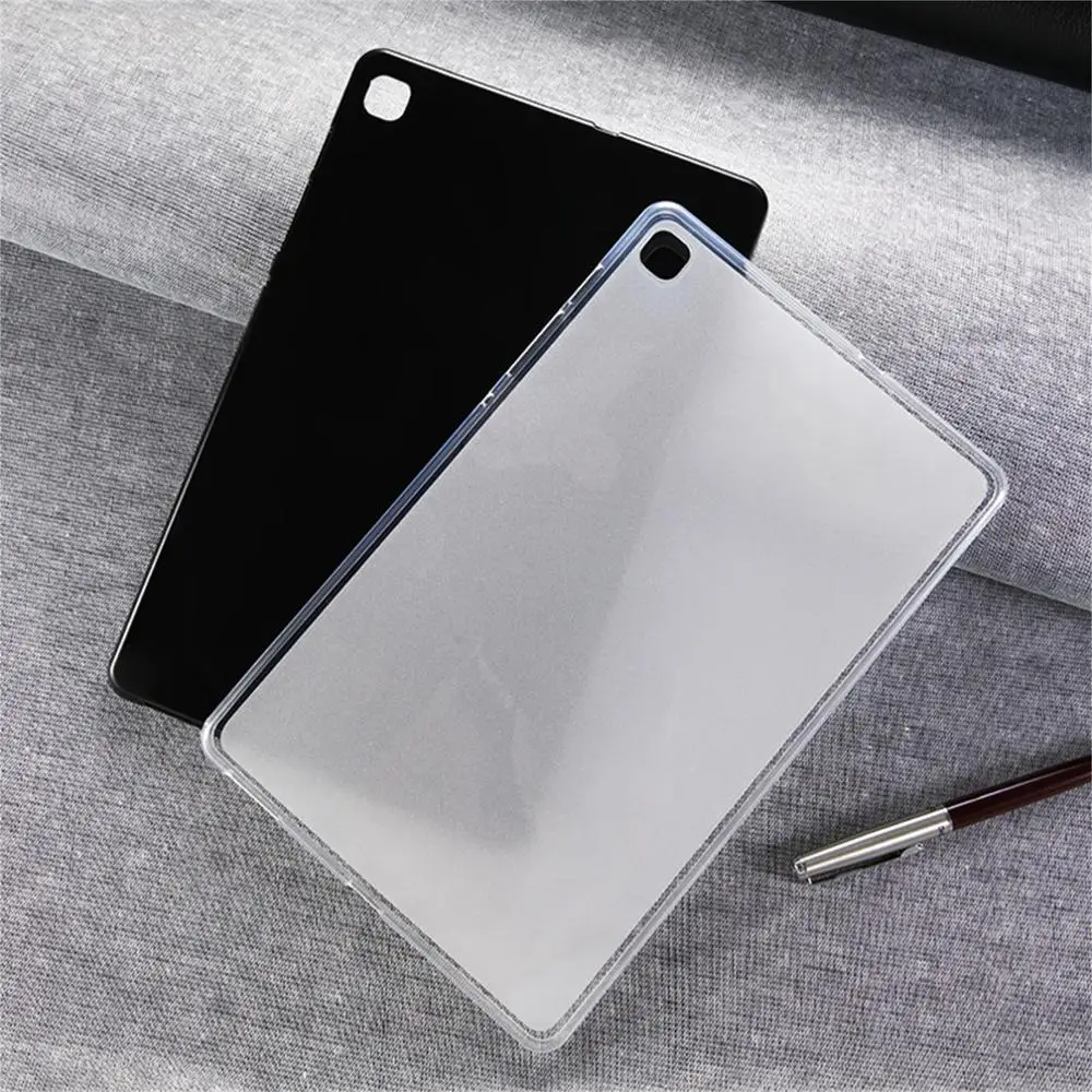 For Samsung Galaxy Tab A7 10,4 tommer 2020 SM-T500 T505 Clear TPU Stødsikkert Tilfælde Gennemsigtige Bløde Tablet bagcoveret Shell