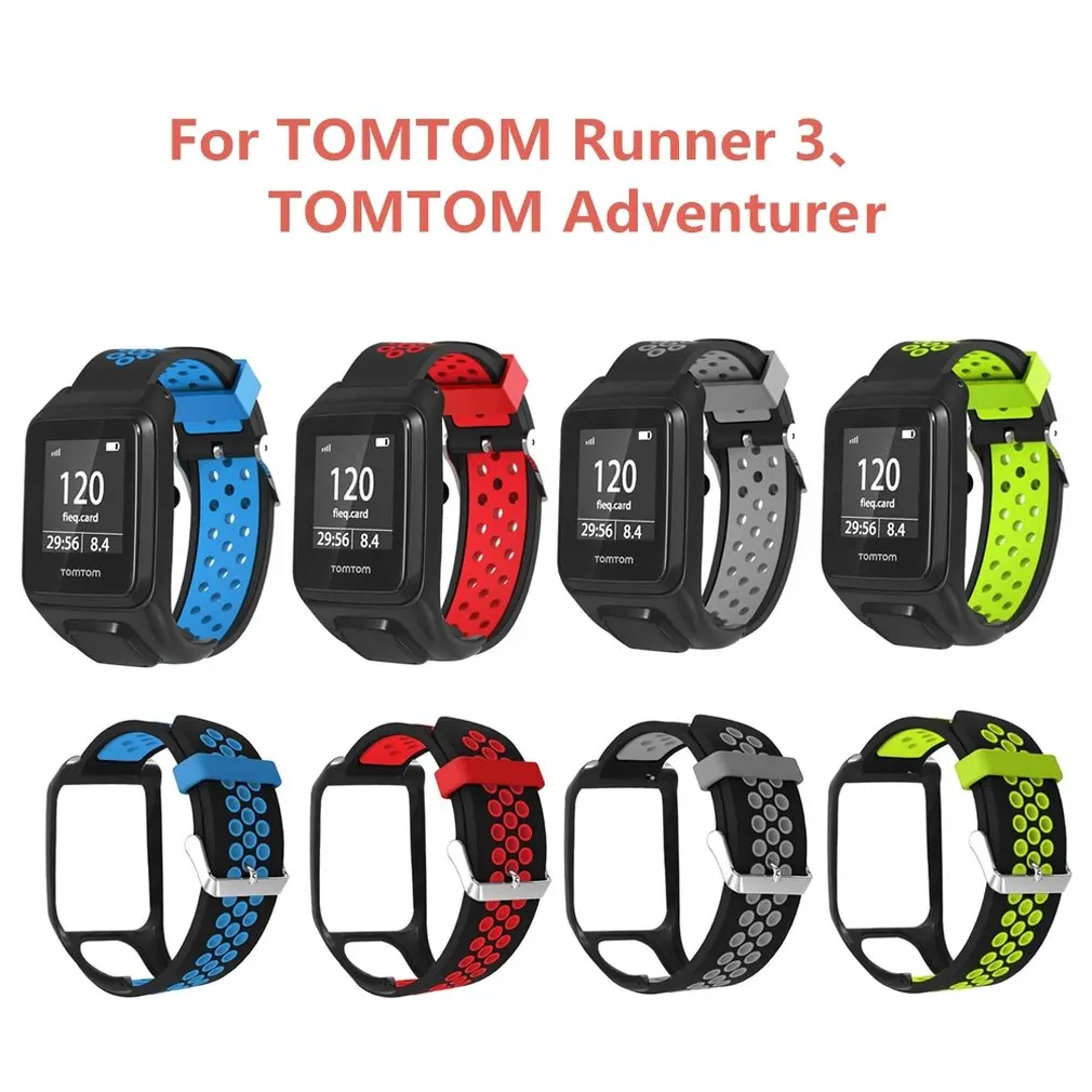 For Tomtom Runner3 Til Tomtom Eventyrer To-Farve Luft Hul Pin Spænde Remmen Professionel Måde Simpelt Design
