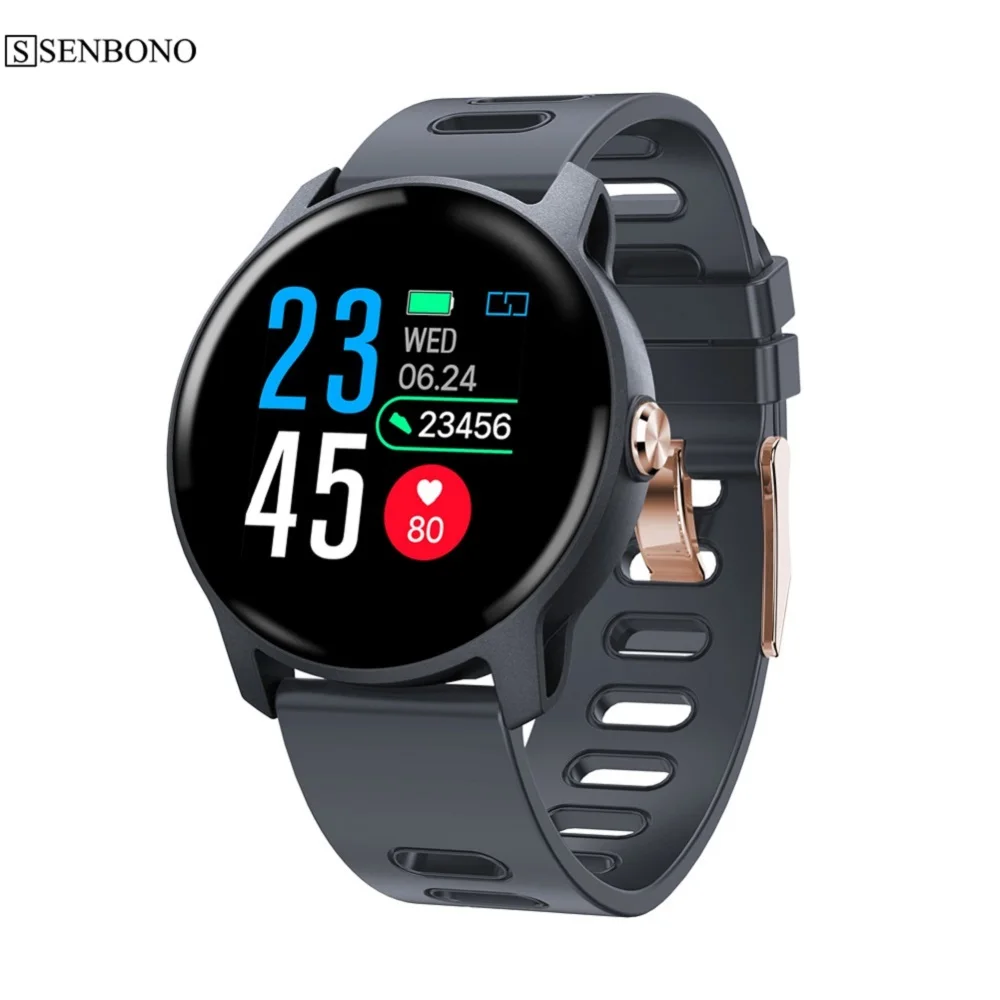 SENBONO S08 Smart Ur Ip68 Vandtæt pulsmåler smartwatch Bluetooth Smartwatch Aktivitet, Fitness tracker Band