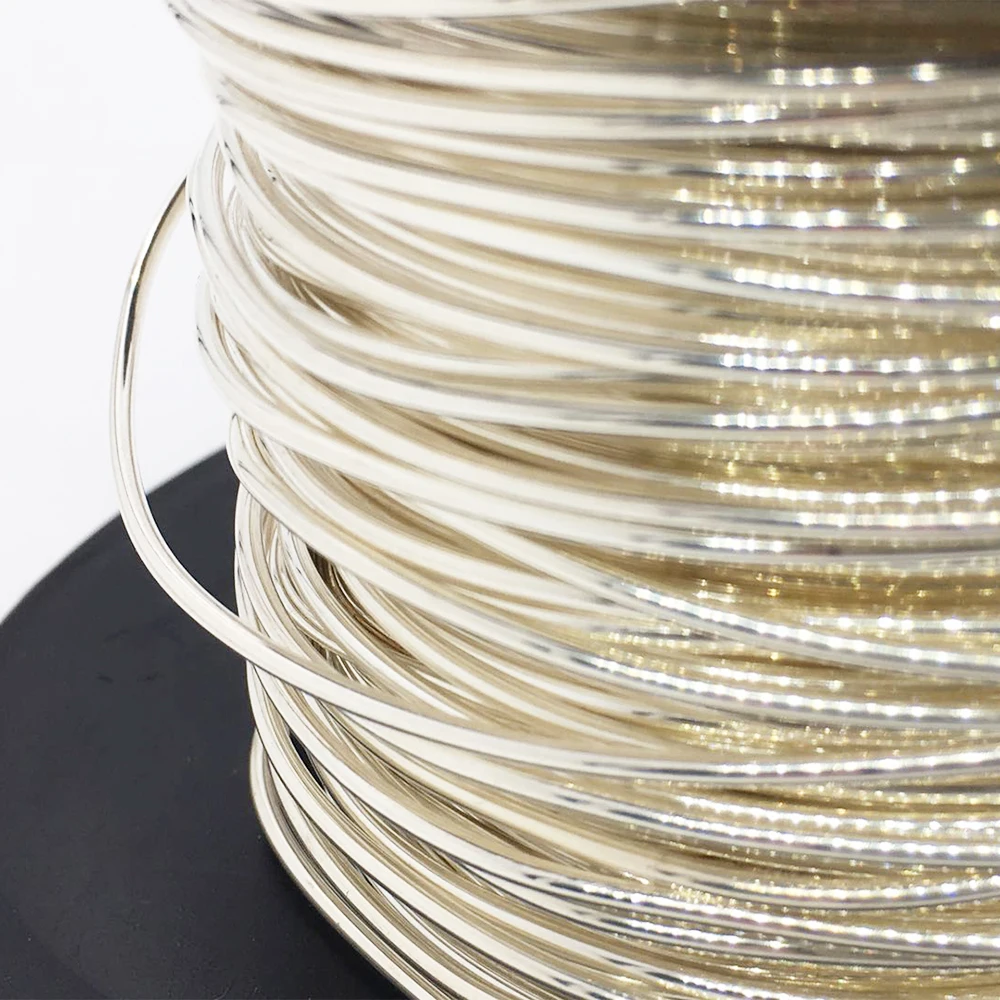 Per Stykke 1,5 mm Diameter 99.998% 4N Rent Sølv Wire Fast Kerne af Ren Sølv-Tråd til HIFI Højttaler Kabel, strømkabel
