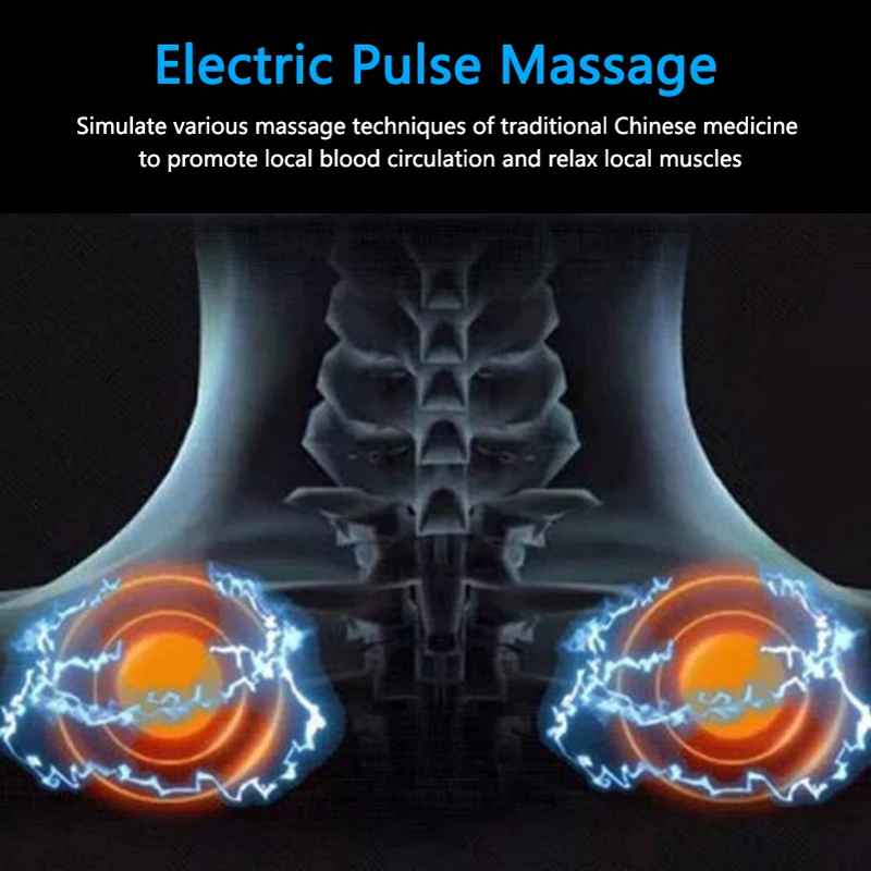 Varmen Trådløse Elektriske Pulse Ryg og Nakke Massageapparat Langt Infrarød Varme smertelindring Af Sundhedspleje Afslapning Body Massage