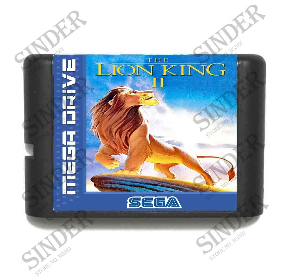 Løvernes Konge II 16 bit MD Game Card Til Sega Mega Drive Til Genesis