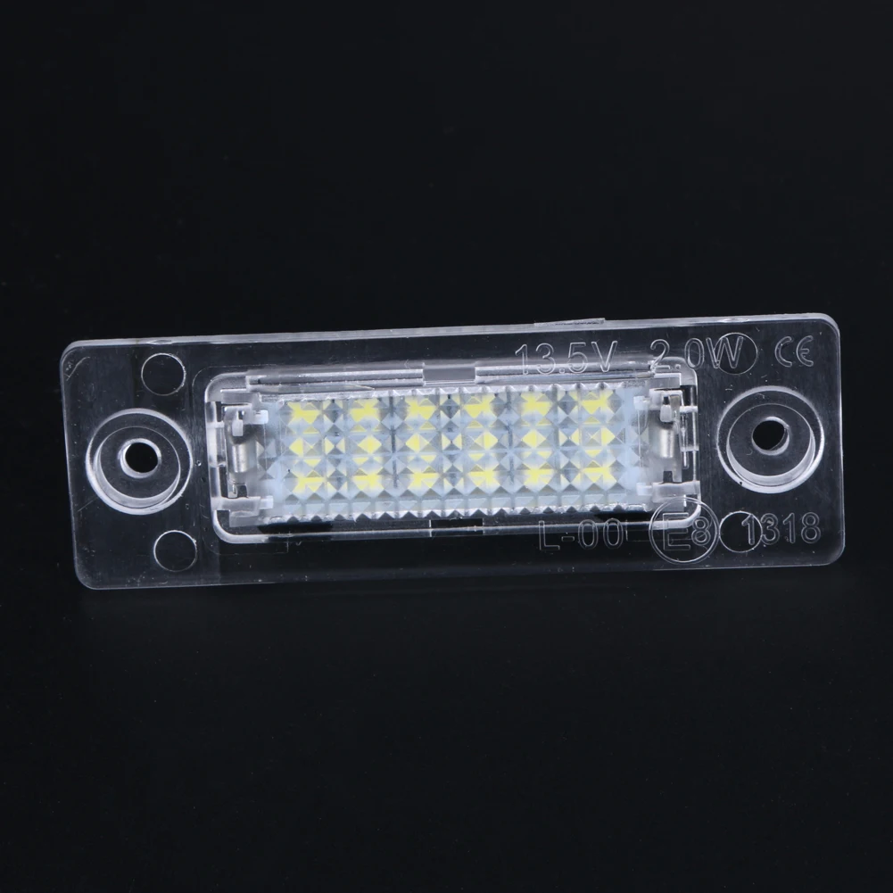 2stk Antal LED Nummerplade Lys baglygte 18-LED For VW Caddy Transporter Passat Bil Nummerplade Lys Bil Styling