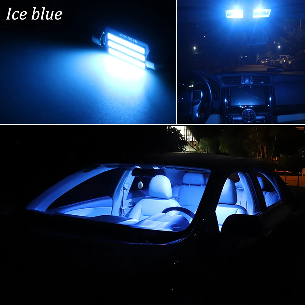 Perfekt Hvid LED pære Indre Læsning Kort Dome Lys Kit Til Mercedes Benz M ML GL GLK GLA W163 W164 W166 X164 X166 X156 X204