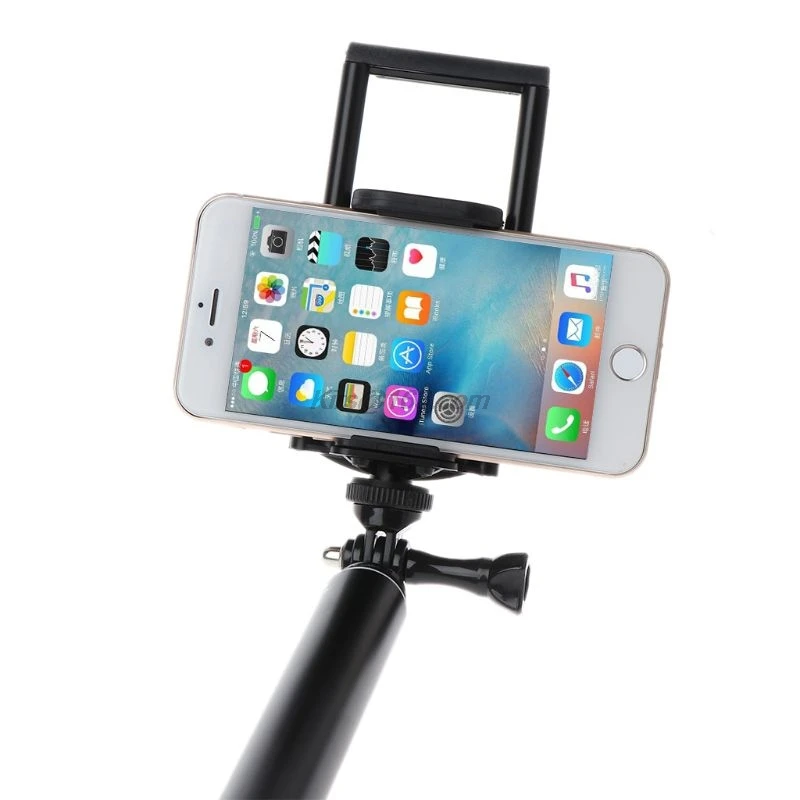 3m 118 tommer Alu Monopod kan Forlænges Selfie Stick til GoPro iPhone, iPad DSLR-Action-Kamera, 3.5