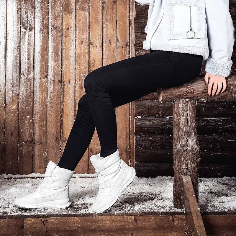 TUINANLE Kvinder Støvler Winter White Snow Boot-Short-Style Vand-modstand Øverste Non-slip Kvalitet Plys Sort Botas Mujer Invierno