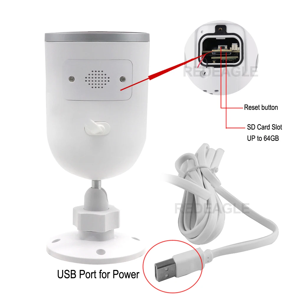 2MP 1080P WiFi IP-Kamera Trådløs Sikkerhed Udendørs Kamera nattesyn To-Vejs Audio-Motion Detection Arbejde Tuya Smart Liv Alexa