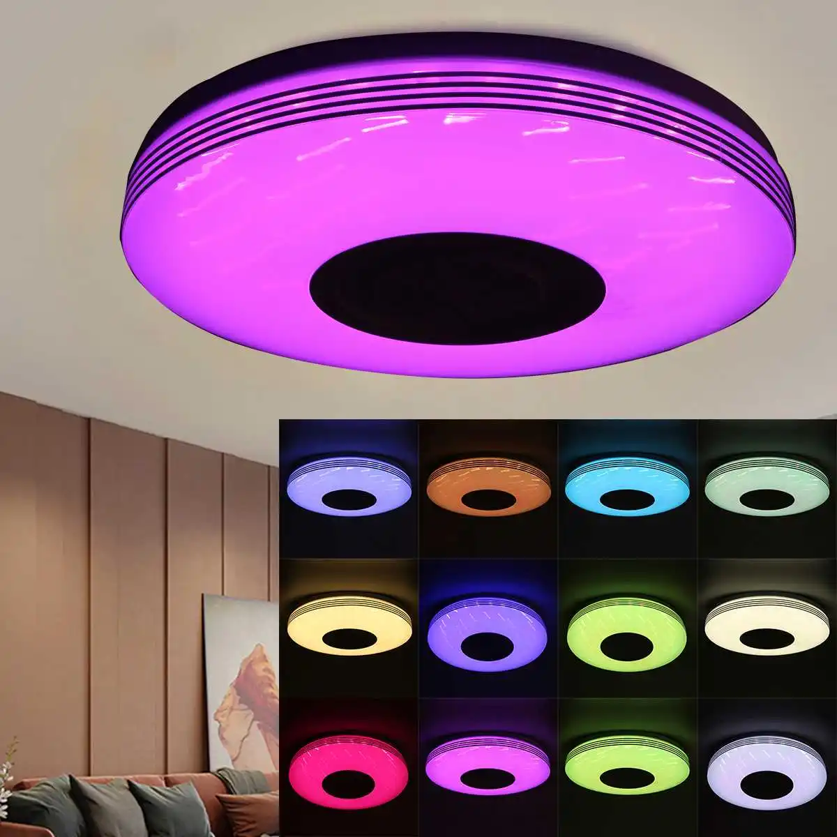 200W Moderne RGB LED loftslampe Hjem Belysning bluetooth Musik, Lys Soveværelse WiFi APP Fjernbetjening Smart Loft Lampe