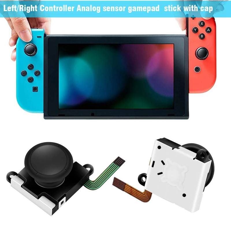 To Pack Analog 3D Glæde Con Joysticket Erstatning for Nintendo Skifte, Venstre Joycon Lige Skifte Glæde Con Controller Fuld Ns Reparation